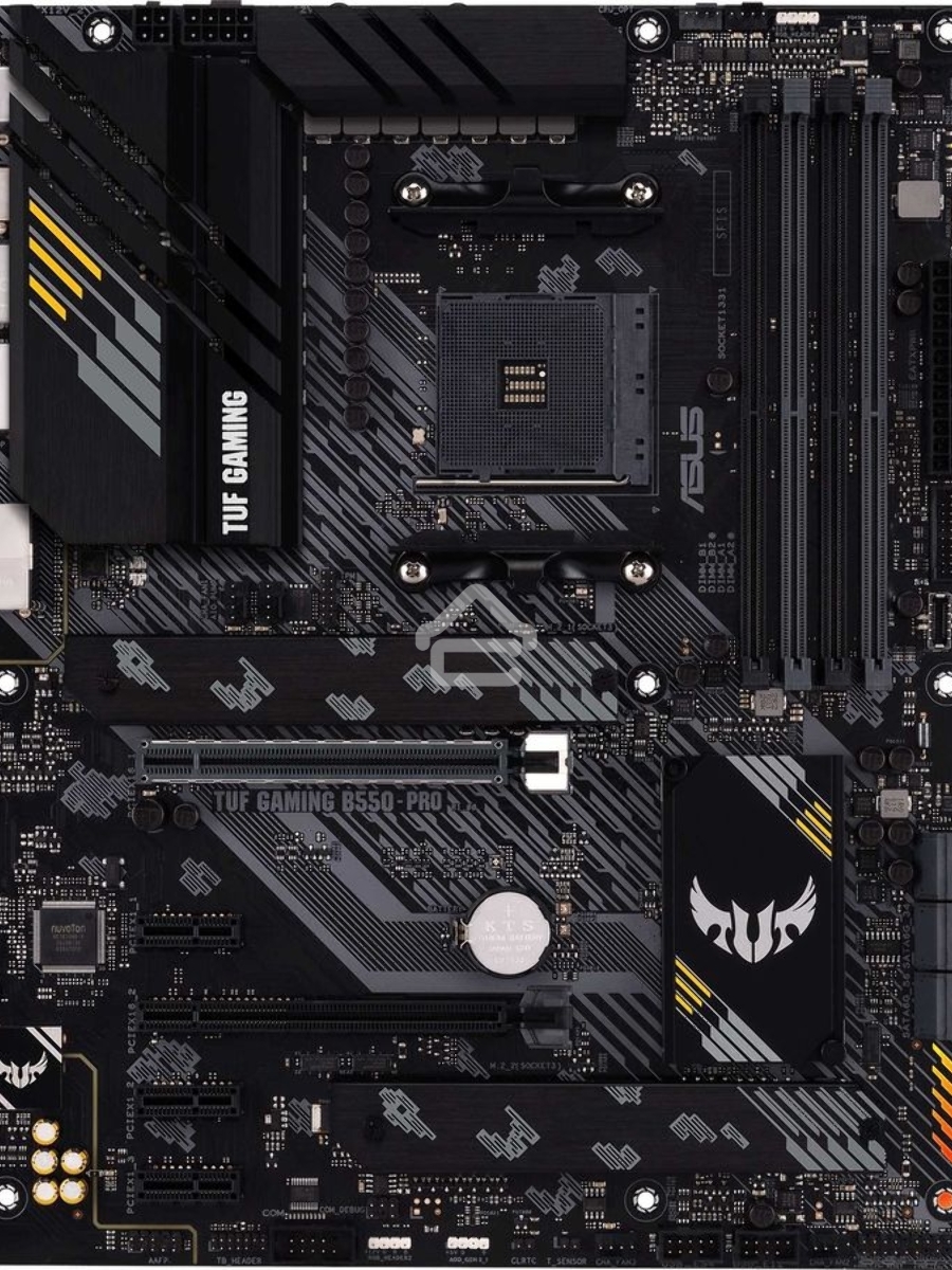 Материнская плата ASUS TUF GAMING B550-PRO, AM4, AMD B550, 4xDDR4, 6xSATA, 2xM.2, 1xPCIe 4.0 x16, 1xPCIe 3.0 x16, 3xPCIe x1, 1xHDMI, 1xDP, 1x 2.5Gb LAN, 4xUSB 2.0, 2xUSB 3.2 Gen 1, 1xUSB 3.2 Gen 2, 1xUSB-C 3.2 Gen 2, 5x3.5 мм, 7.1, ATX