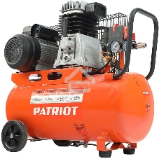 Компрессор Patriot поршневой ременной PTR 50-360I, 360 л/мин, 10 бар, 2200 Вт, 50 л, быстросъемный 1/4