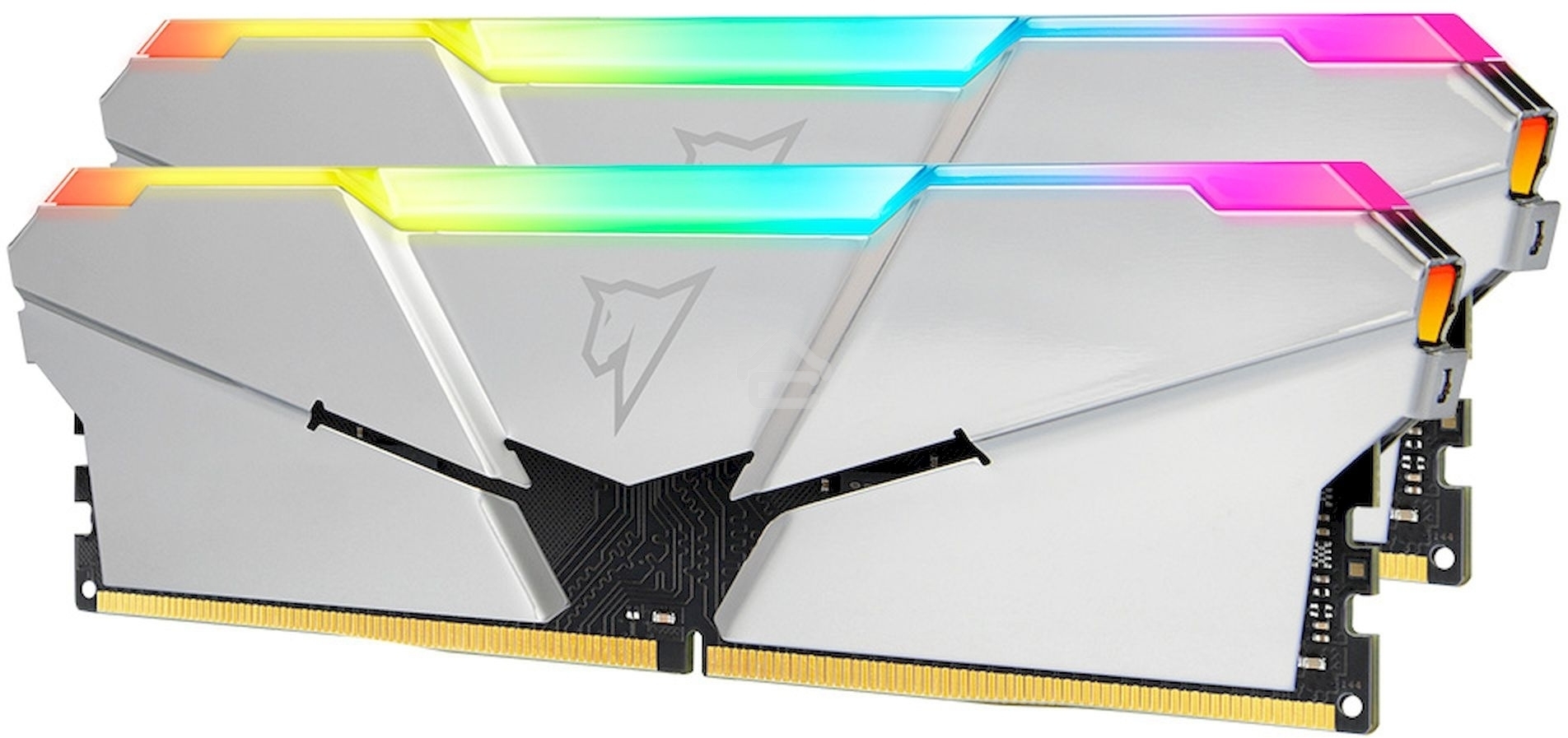 Оперативная память NETAC Shadow, DDR4, 16GB (2x8GB), 3600MHz, CL18, DIMM, с радиаторами, RGB, серебристый