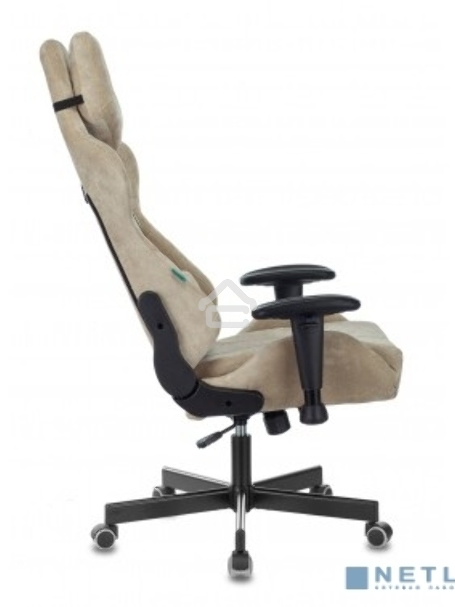 Кресло игровое Бюрократ VIKING KNIGHT LT21 FABRIC песочный крестовина металл/пластик