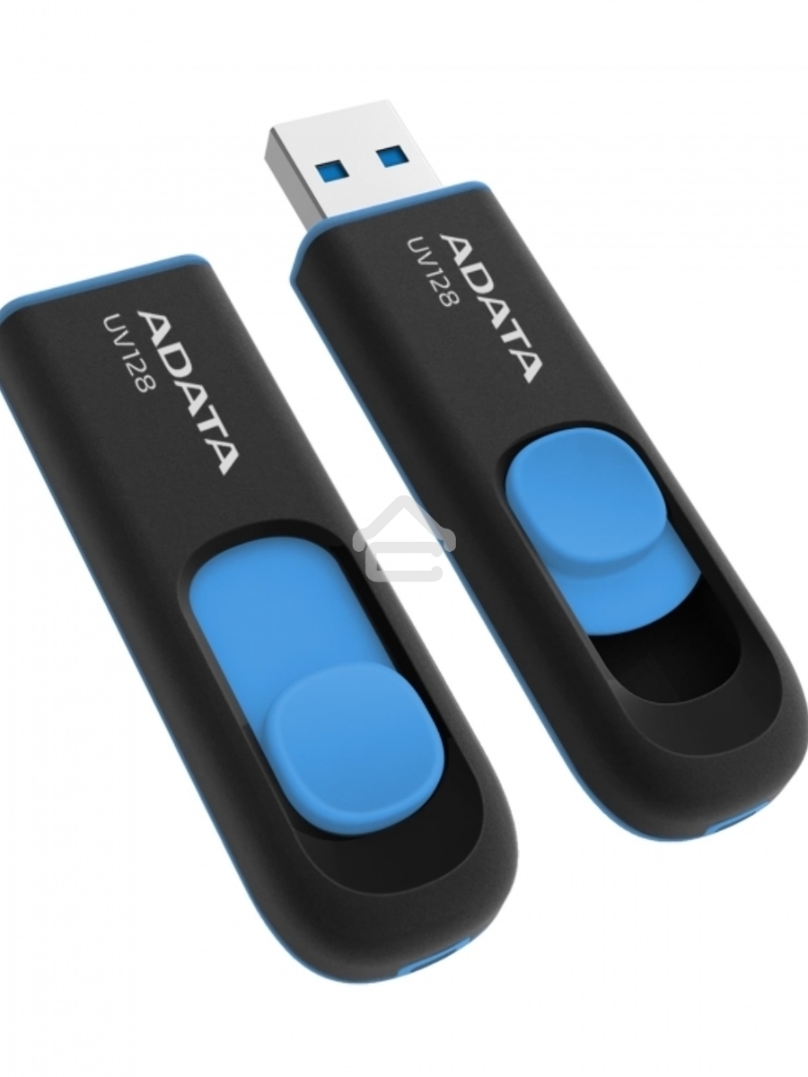 Флеш диск AData 32Gb UV128 AUV128-32G-RBE USB3.0 синий/черный