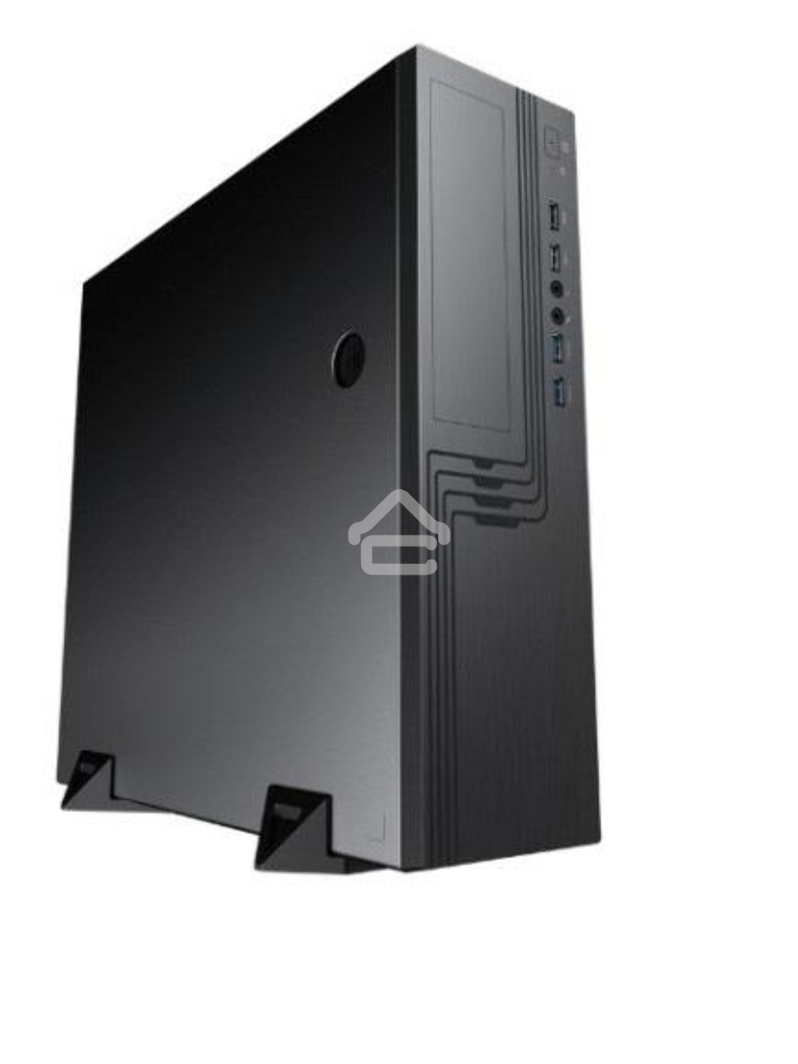 Компьютерный корпус EL555BK PM-300TFX 80+Bronze U3.0*2+U2*2+2*combo Audio; fan 9cm; intrusion switch POWERMAN Slim Case [6143524]