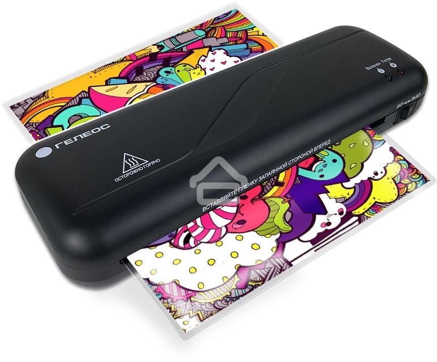 Ламинатор Гелеос ЛМ_А4C черный A4 (75-150мкм) 30 см/мин (2вал.) лам.фото