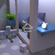 Ночник Gauss NN7026 мышка голубой