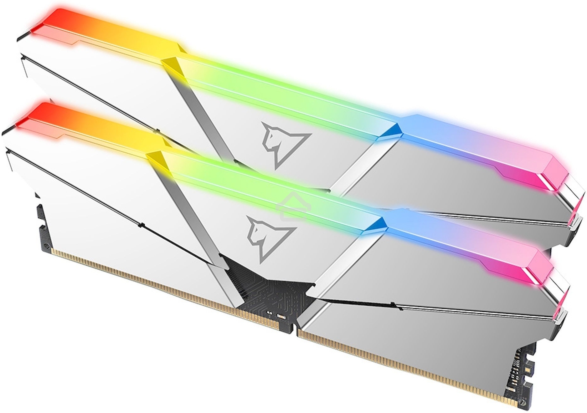Оперативная память NETAC Shadow, DDR4, 16GB (2x8GB), 3600MHz, CL18, DIMM, с радиаторами, RGB, серебристый