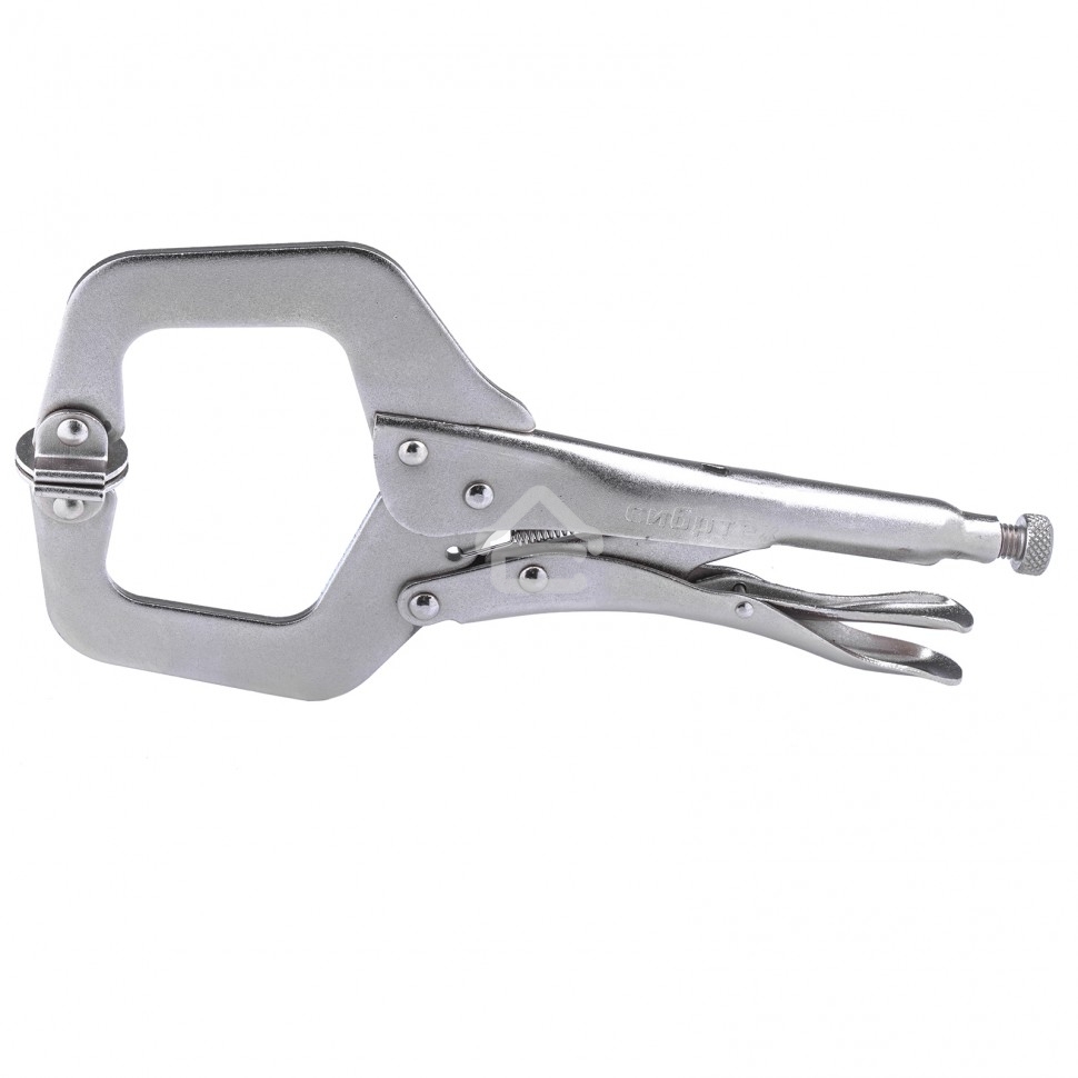 Зажим ручной Сибртех, увеличенный захват, подвижные губки, 270 мм