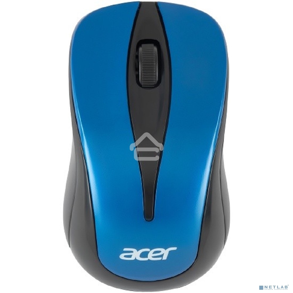 Мышь беспроводная Acer OMR132 синий/черный, 1000 dpi, радиоканал, USB, кнопки - 3