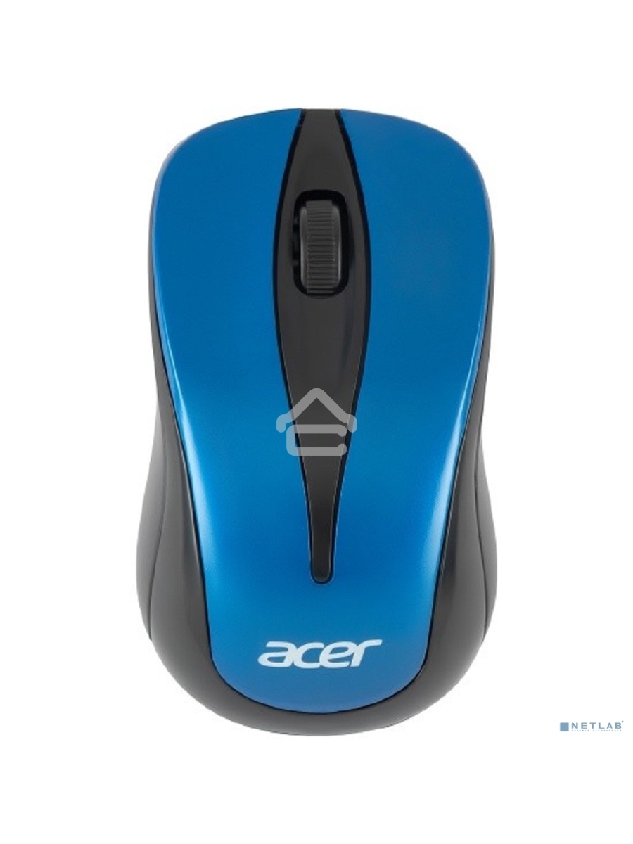 Мышь беспроводная Acer OMR132 синий/черный, 1000 dpi, радиоканал, USB, кнопки - 3