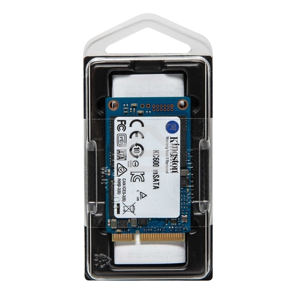 Накопитель SSD Kingston KC600, 1024GB, mSATA, R/W 550/520