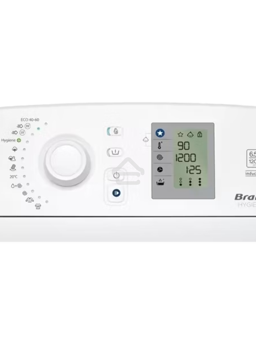 Стиральная машина BRANDT BT16524QE белый, загрузка вертикальная 6.5 кг, 1200 об/мин., класс: C