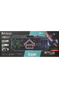 Клавиатура Defender Legion GK-010DL RU  проводная, USB, чёрный