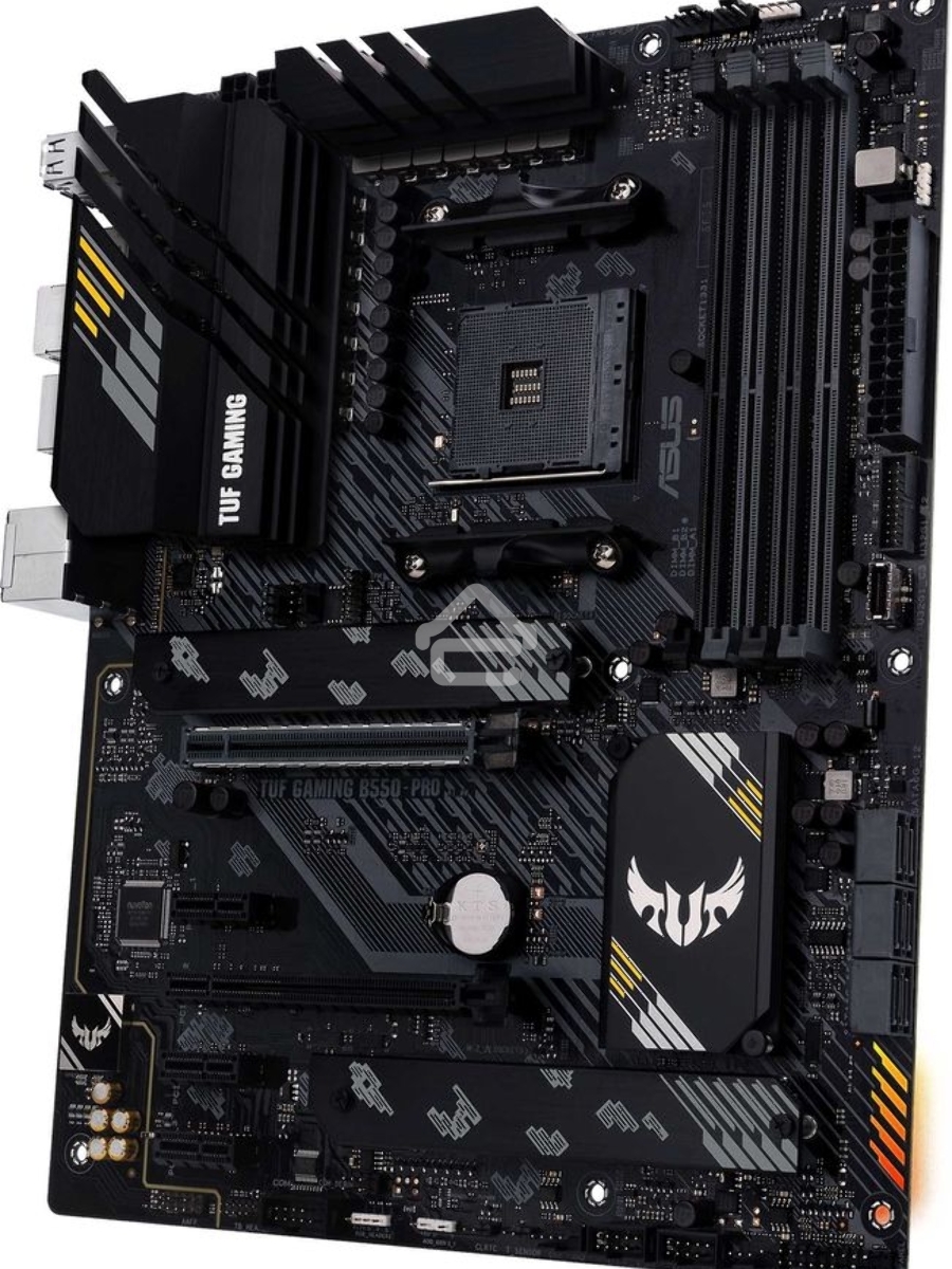 Материнская плата ASUS TUF GAMING B550-PRO, AM4, AMD B550, 4xDDR4, 6xSATA, 2xM.2, 1xPCIe 4.0 x16, 1xPCIe 3.0 x16, 3xPCIe x1, 1xHDMI, 1xDP, 1x 2.5Gb LAN, 4xUSB 2.0, 2xUSB 3.2 Gen 1, 1xUSB 3.2 Gen 2, 1xUSB-C 3.2 Gen 2, 5x3.5 мм, 7.1, ATX