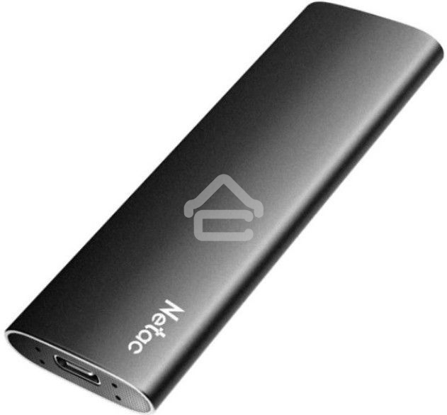 Внешний накопитель SSD Netac 500Gb Z SLIM <NT01ZSLIM-500G-32BK> (USB3.2, up to 520/480MBs, 100х29.5х9mm, Black)