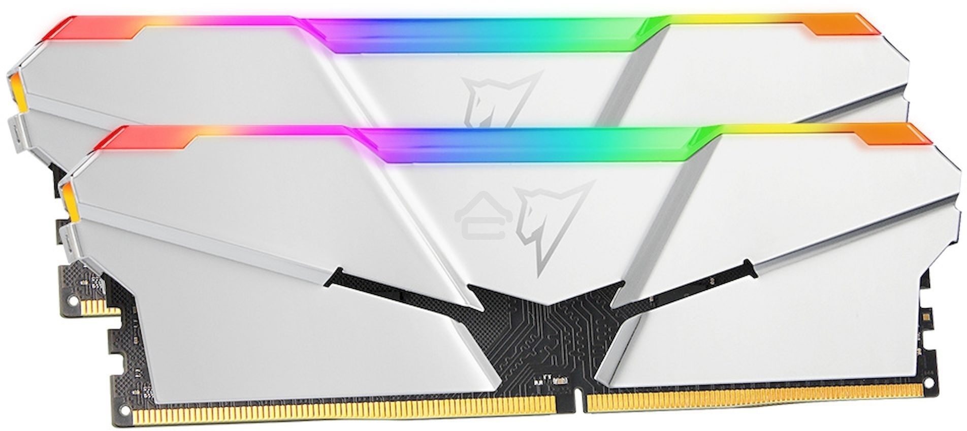 Оперативная память NETAC Shadow, DDR4, 16GB (2x8GB), 3600MHz, CL18, DIMM, с радиаторами, RGB, серебристый