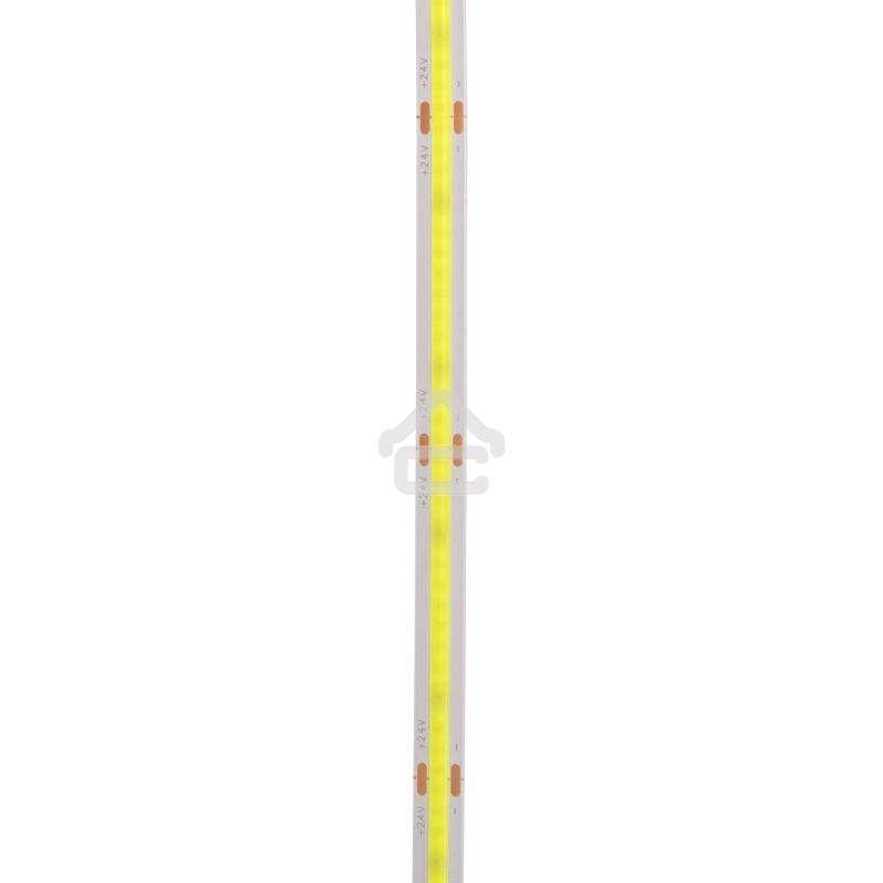 Лента светодиодная 24В, COB 8Вт/м, 320 LED/м, зеленый, 8мм, 5м, IP20 Rexant