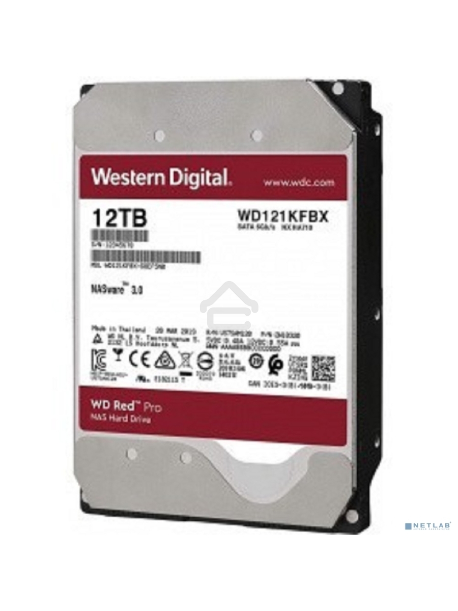 Жесткий диск WD Original SATA-III 12Tb WD121KFBX Red Pro (7200rpm) 256Mb 3.5