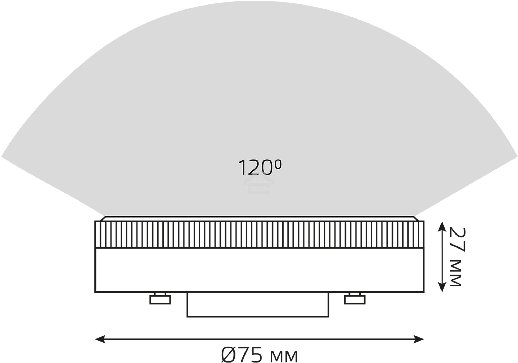 Лампа светодиодная GX53 11Вт 4100К 1050лм
