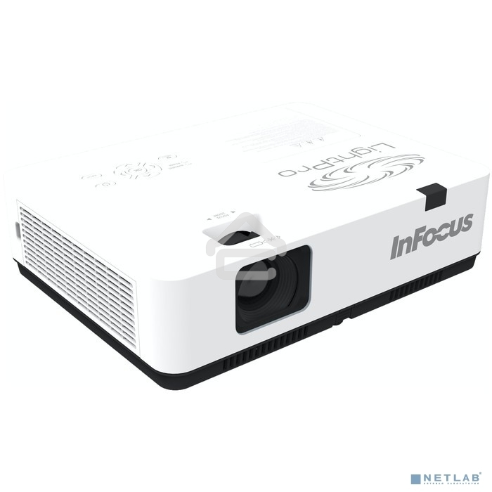 Проектор INFOCUS IN1036 3LCD, 5000 lm, WXGA, 1.371.65:1, 50000:1, (Full 3D), 16W, 2хHDMI 1.4b, VGA in, CompositeIN, 3,5 audio IN, RCAx2 IN, USB-A, VGA out, 3,5 audio OUT, RS232, Mini USB B serv, RJ45, 3,3 кг
