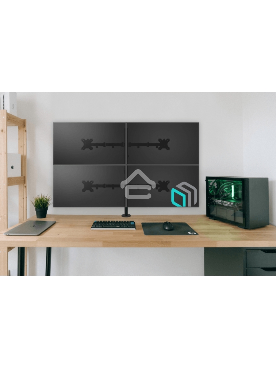 Кронштейн ONKRON D421E для четырех мониторов 13
