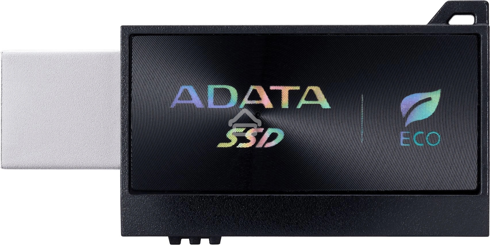 Внешний SSD ADATA External SSD SC730, 1000GB, Type-C, Type-A, USB 3.2 Gen2, R/W 600/600 MB/s, 36.8x23.8x9.7mm, черный (5 лет)
