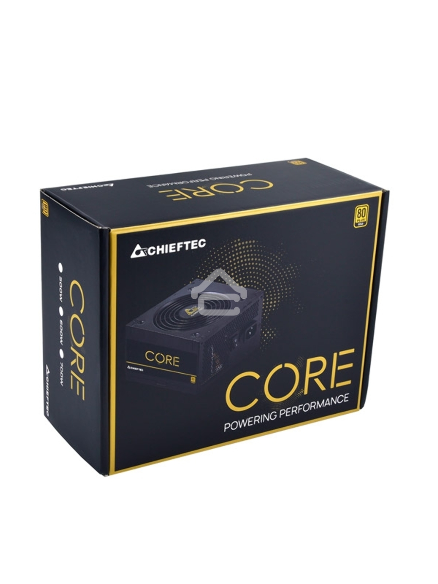 Блок питания Chieftec BBS-600S, 600Вт, 80 PLUS Gold, 120мм, черный