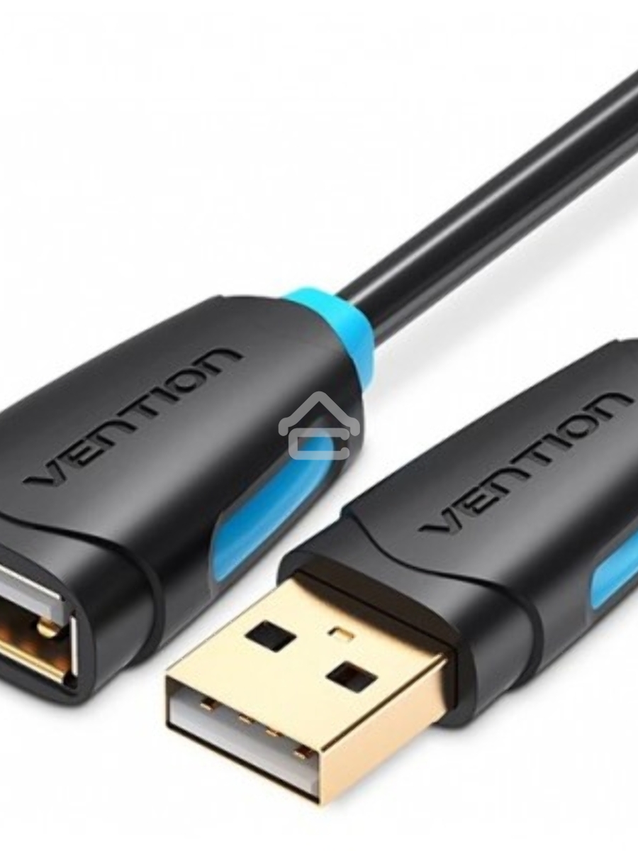 Кабель-удлинитель Vention USB 2.0 AM/AF - 2м Черный