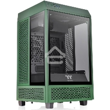 Компьютерный корпус Thermaltake The Tower 100 Racing Green без БП miniITX 1x120мм 3x140мм 2xUSB 3.0 audio bott PSU