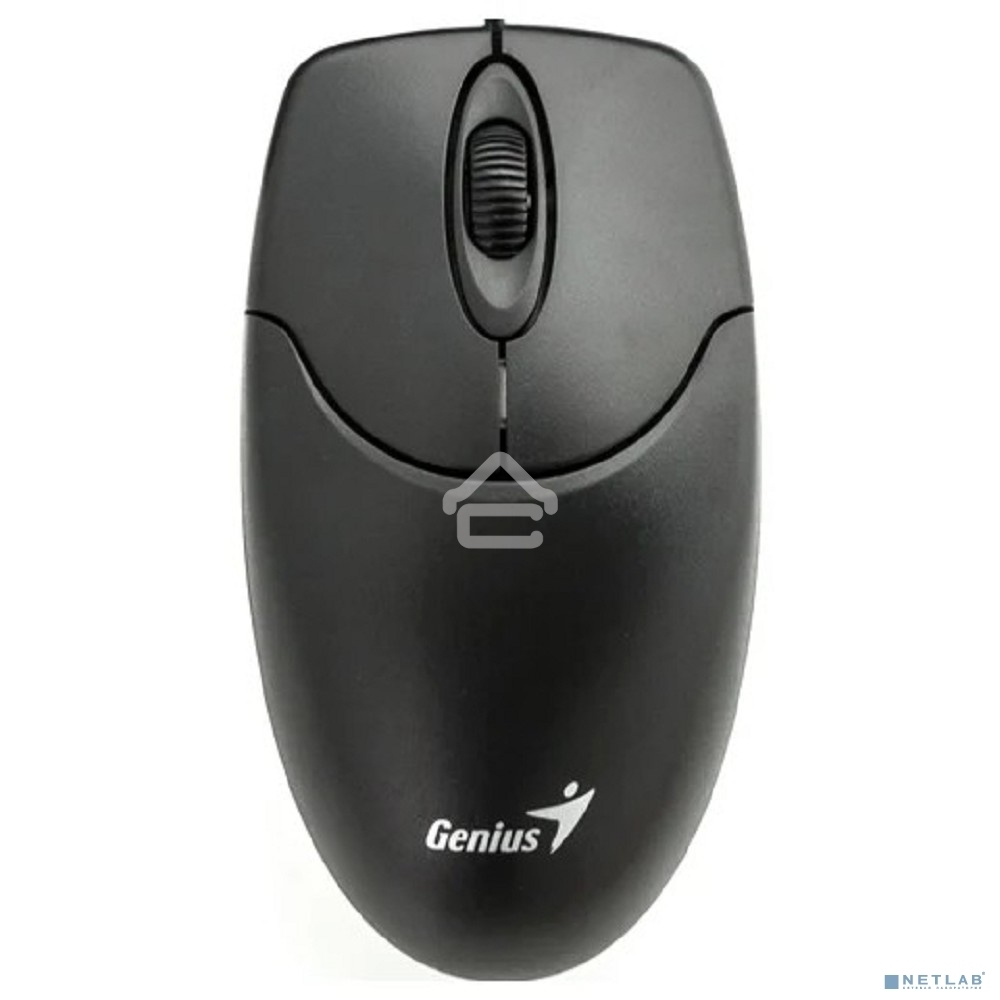 Мышь проводная Genius NetScroll 120 V2 черный, 1000 dpi, USB, кнопки - 3