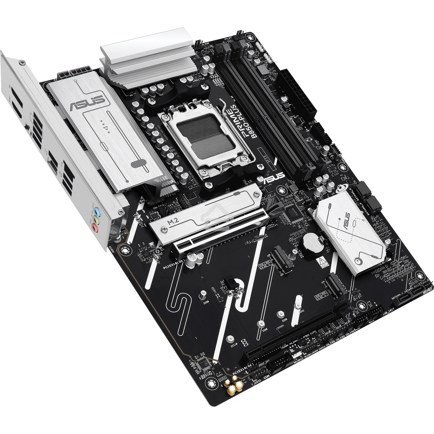 Материнская плата ASUS PRIME B850-PLUS, AM5, AMD B850, 4xDDR5, 4xSATA, 3xM.2, 1xPCIe 5.0 x16, 1xPCIe 4.0 x16, 1xDP, 1xHDMI, 1x2.5Gb LAN, 4xUSB-A 10Gbps, 1xUSB-C 10Gbps, 2xUSB-A 5Gbps, 2xUSB-A 2.0, 3x3.5 мм, 7.1, ATX