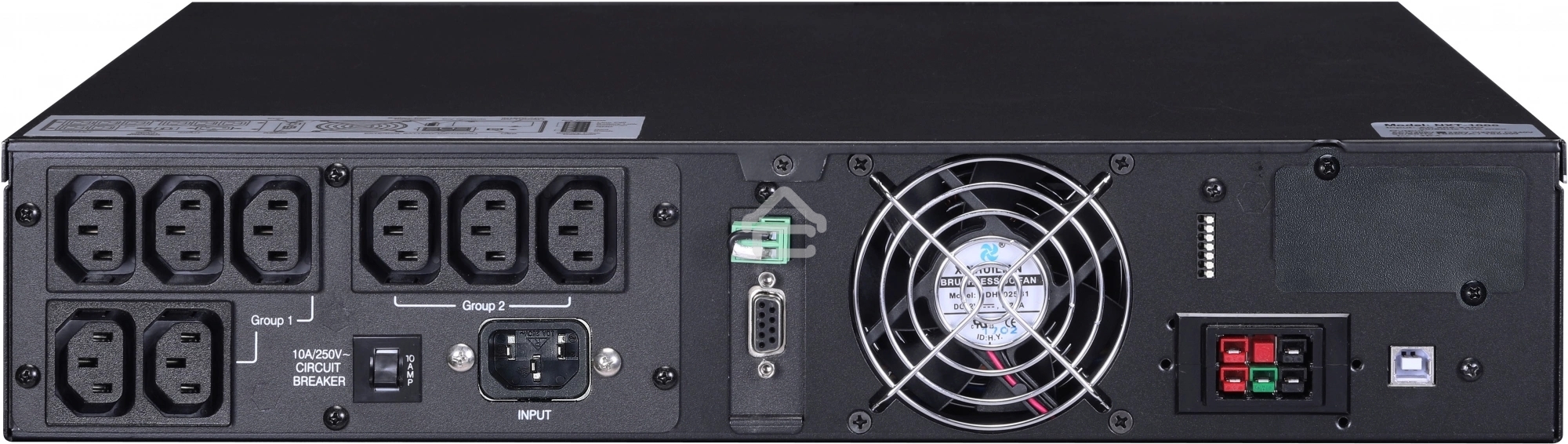 Источник бесперебойного питания Powercom Next, On-Line, 1000VA/1000W, Rack/Tower, 8*IEC320-C13, LCD, Serial+USB, SmartSlot, подкл. доп. Батарей (2027157)