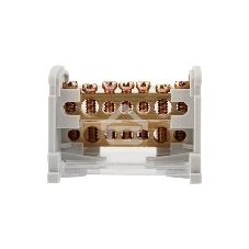 Шина на DIN-рейку в корпусе (кросс-модуль) 2х7 Rexant