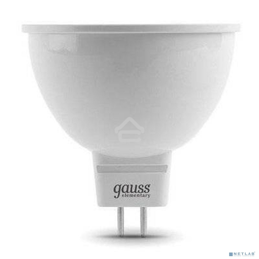 Лампа GAUSS LED Elementary 13514MR16 GU5.3 3.5W 2700K 1/10/100