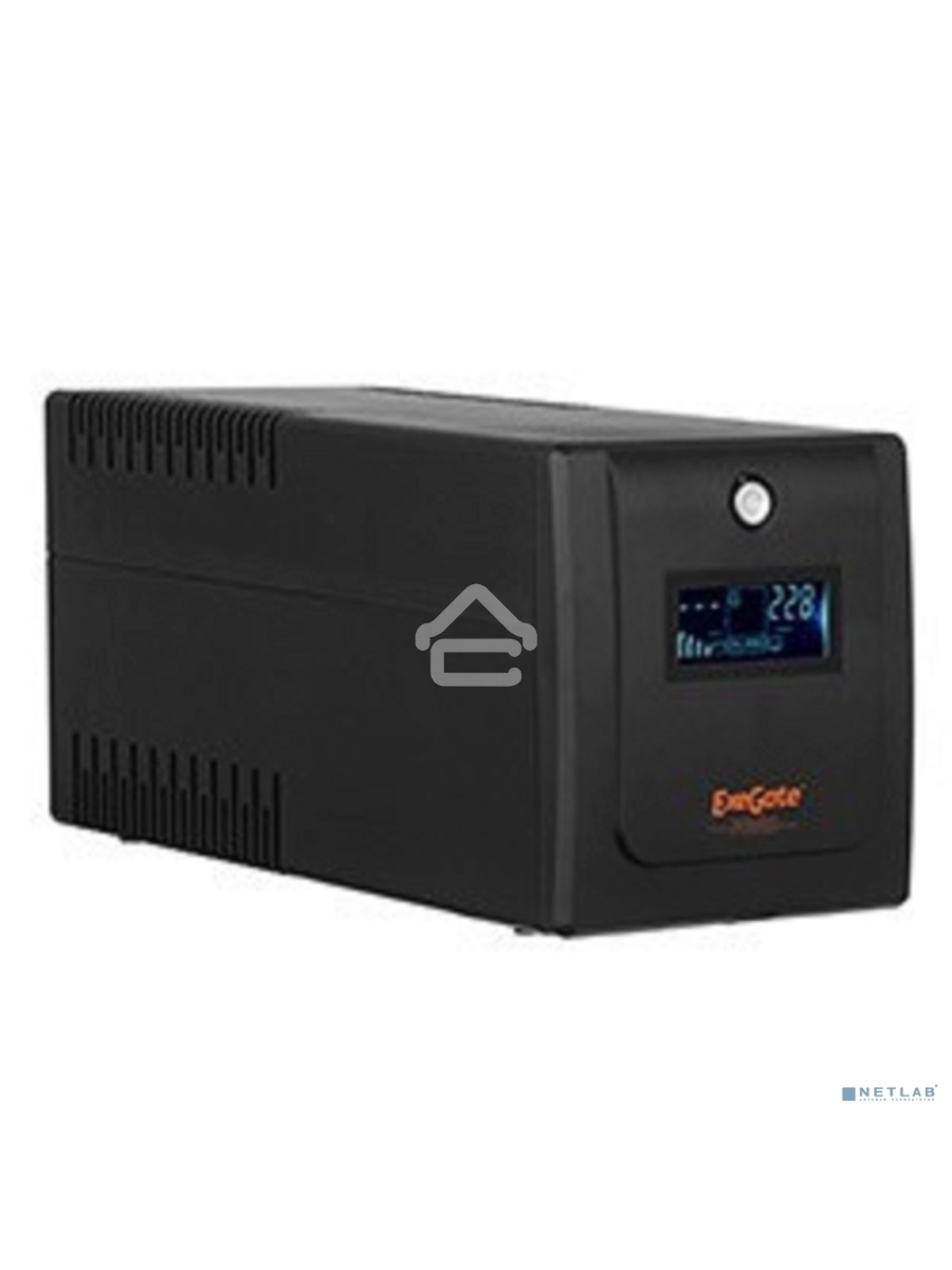 Источник бесперебойного питания ExeGate EP285586RUS SpecialPro Smart LLB-600.LCD.AVR.C13 <600VA/360W, LCD, AVR, 4*IEC-C13, Black>