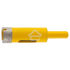 Сверло алмазное по керамограниту Denzel 18 мм, мокрое резание, 6-гранный хвостовик