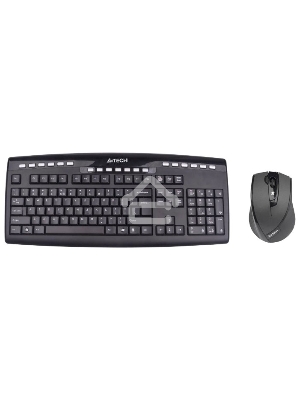 Клавиатура + мышь A4TECH 9200F USB (черный), 2.4G наноприемник