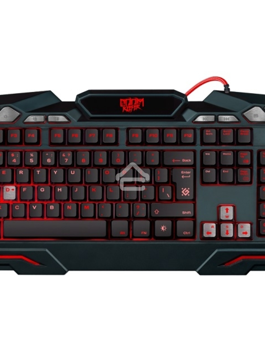 Клавиатура Defender Doom Keeper GK-100DL RUпроводная, USB, чёрный