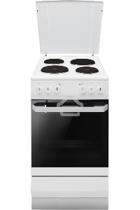 Плита электрическая Hansa FCEW54120 белый, конфорок 4 шт, духовка 62 л, 50 см x 85 см x 60 см