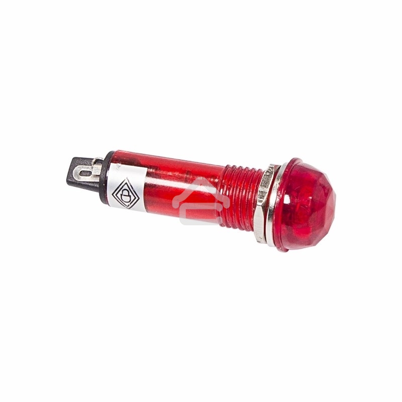 Индикатор ГРАНЕНЫЙ Ø10.2 220V красный Rexant