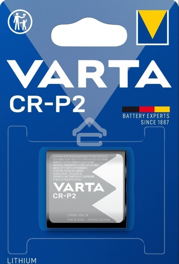 Батарейка Varta CR-P2 BL1 Lithium 6V (6204) (1/10/100) (1 шт.)