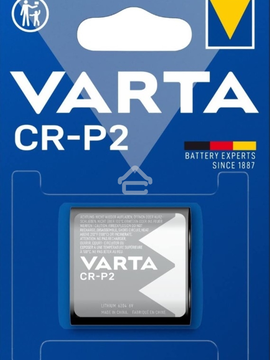 Батарейка Varta CR-P2 BL1 Lithium 6V (6204) (1/10/100) (1 шт.)