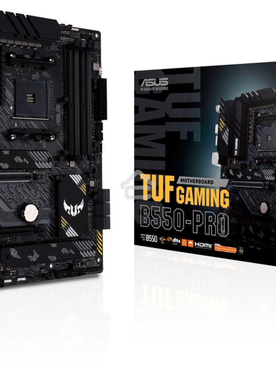 Материнская плата ASUS TUF GAMING B550-PRO, AM4, AMD B550, 4xDDR4, 6xSATA, 2xM.2, 1xPCIe 4.0 x16, 1xPCIe 3.0 x16, 3xPCIe x1, 1xHDMI, 1xDP, 1x 2.5Gb LAN, 4xUSB 2.0, 2xUSB 3.2 Gen 1, 1xUSB 3.2 Gen 2, 1xUSB-C 3.2 Gen 2, 5x3.5 мм, 7.1, ATX