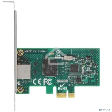 Сетевой адаптер ExeGate EXE-i210-F1 (PCI-E x1 v2.0, порт 1xSFP (медный), 10/100/1000Mbps, Gigabit Server NIC Intel Chipset I210-F1)