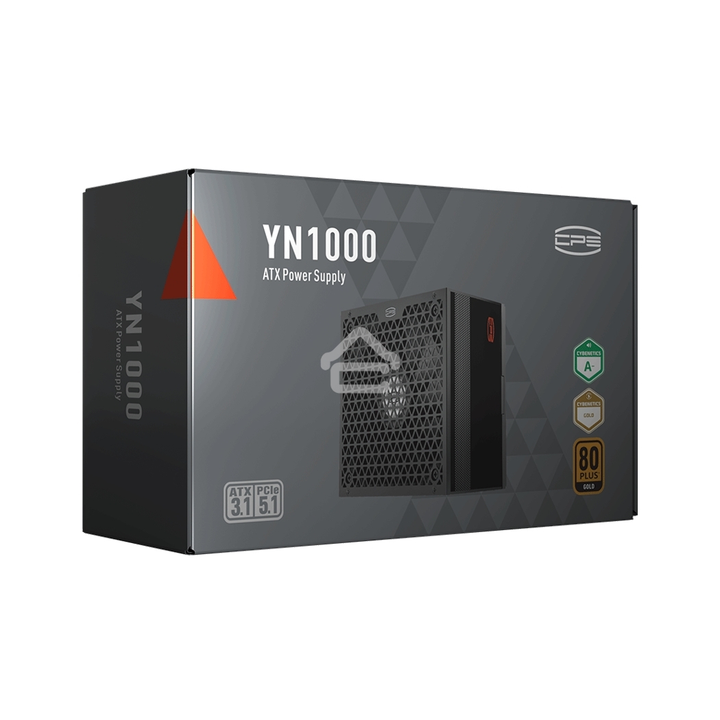 Блок питания PCCooler P5-YN1000-G1F, 1000Вт, 80 PLUS Gold, 135мм, модульный, черный