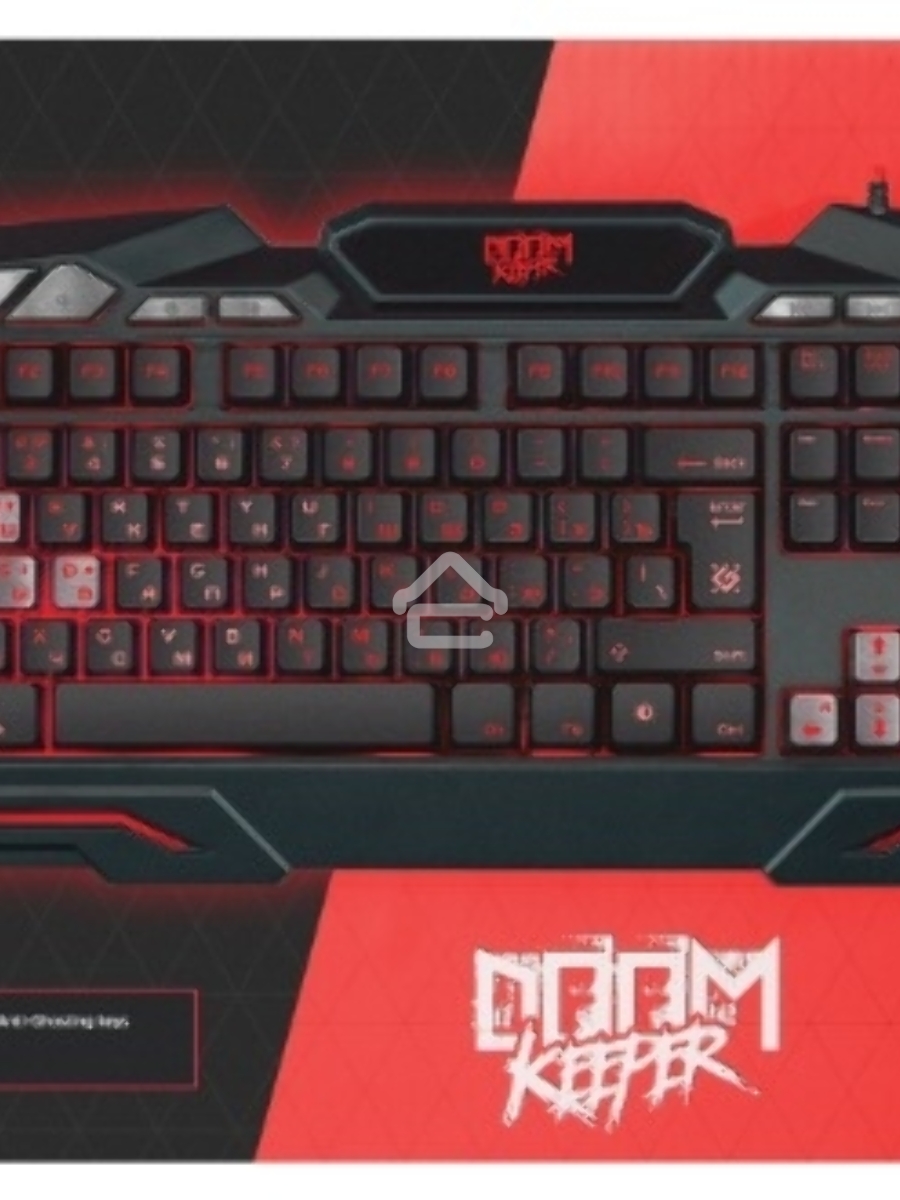 Клавиатура Defender Doom Keeper GK-100DL RUпроводная, USB, чёрный