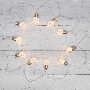 Гирлянда светодиодная «Лампочки» 10 LED, 1.5 м, прозрачный ПВХ, теплый белый цвет свечения, 2 х АА (батарейки не в комплекте) NEON-NIGHT