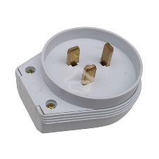 Вилка Rexant ВШ для электрической плиты 32 А, 250 В, 2Р+РЕ белая