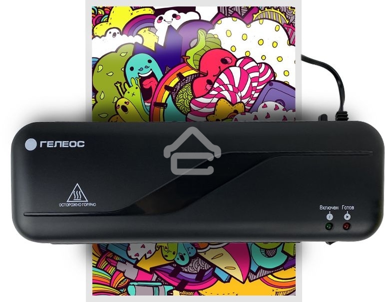 Ламинатор Гелеос ЛМ_А4C черный A4 (75-150мкм) 30 см/мин (2вал.) лам.фото