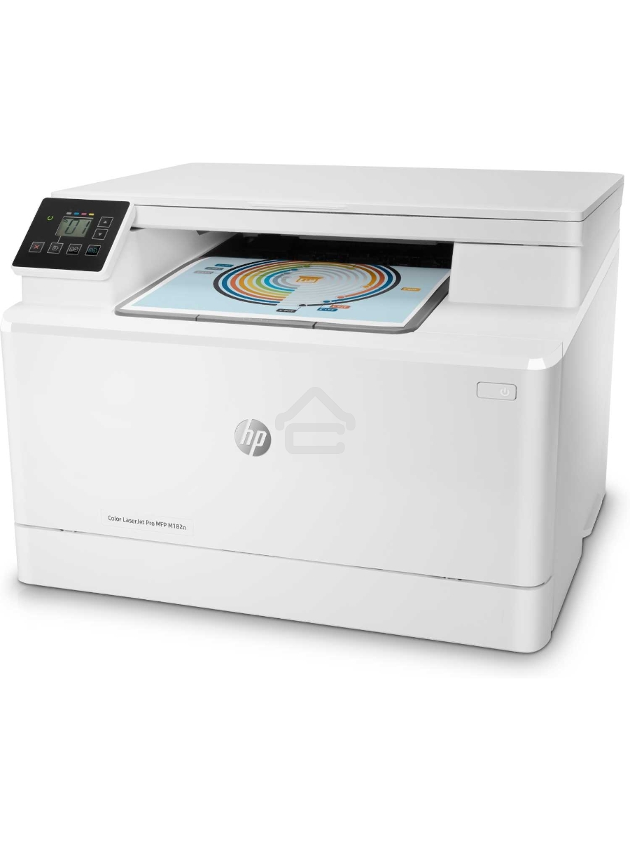 МФУ лазерный HP Color LaserJet Pro MFP M182n (7KW54A), A4, цветной, печ. до 16 стр/мин., 600 x 600 dpi (печать) 1200x1200dpi (скан.), USB, RJ-45, Air Print, Mopria