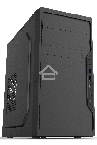 Компьютерный корпус Foxline FL-733R-FZ450R-U32C-PH mATX case, black, w/PSU 450W 12cm, w/2xUSB2.0, w/2xUSB3.0, w/1xType-C (USB2.0), w/2xcombo audio, w/pwr cord, w/o FAN