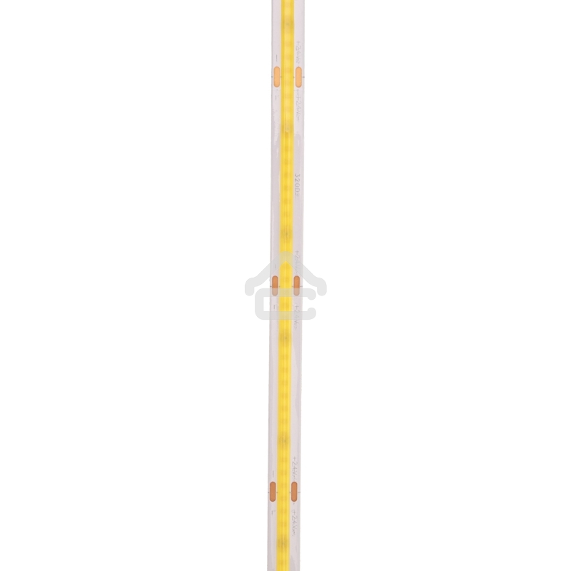 Лента светодиодная 24В, COB 8Вт/м, 320 LED/м, 6500K, 8мм, 5м, IP20 Rexant